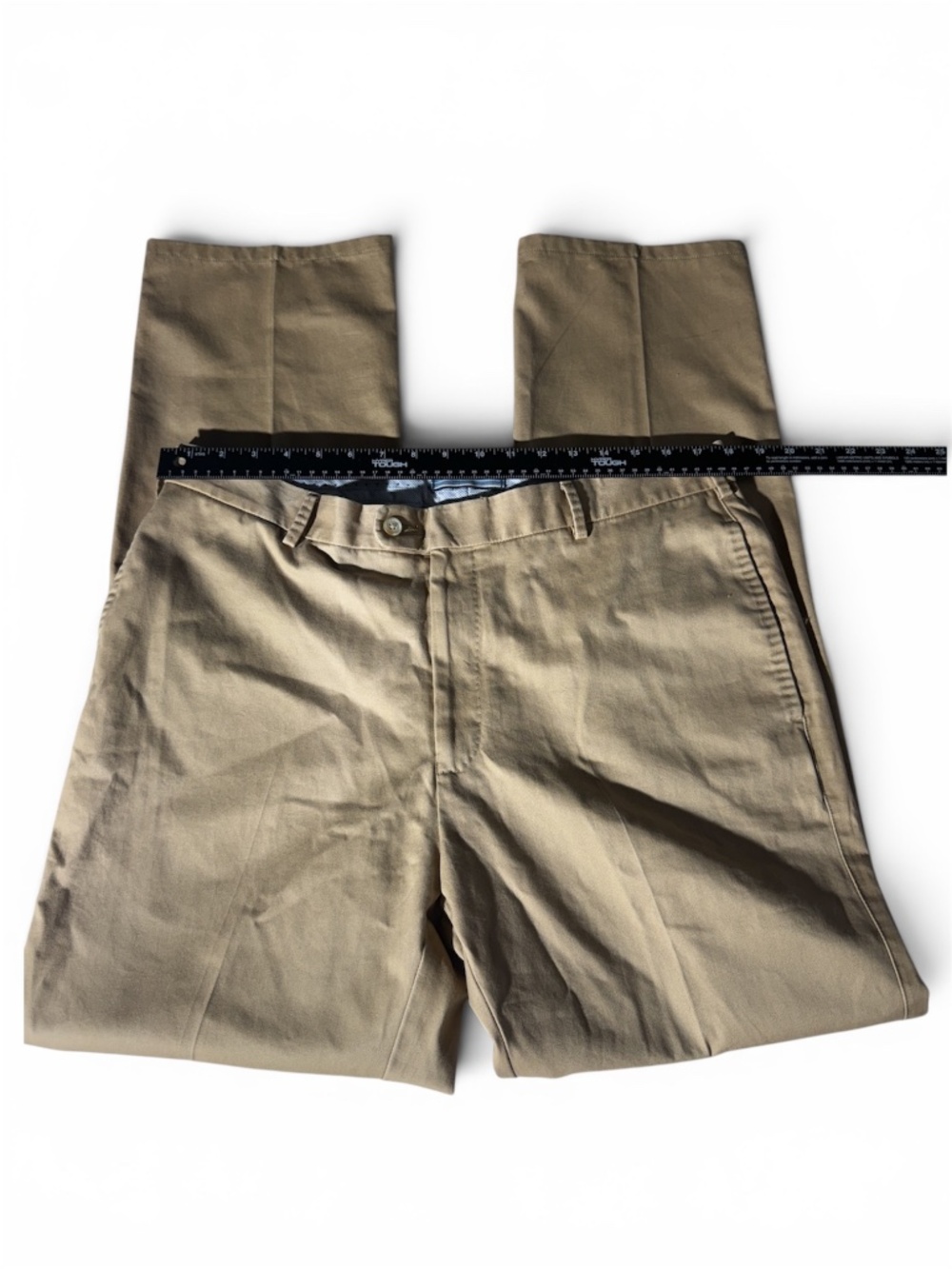 Peter Millar Men’s Khaki Pima Cotton Flat Front Pants Size 36 Classic Fit